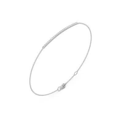Petite Pavé Lab Diamond Bar Bracelet