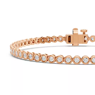 Bezel-Set Lab Diamond Tennis Bracelet (2 ct. tw.)