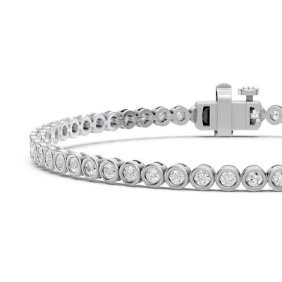Bezel-Set Lab Diamond Tennis Bracelet (2 ct. tw.)