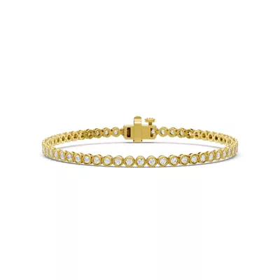 Bezel-Set Lab Diamond Tennis Bracelet (2 ct. tw.)