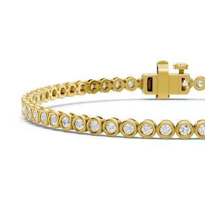 Bezel-Set Lab Diamond Tennis Bracelet (2 ct. tw.)