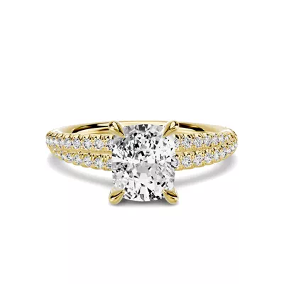 Avalon Crossover 1.00 ct. Elongated Cushion Lab Engagement Ring