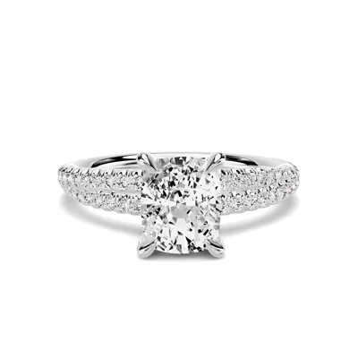 Avalon Crossover 1.00 ct. Elongated Cushion Lab Engagement Ring - Platinum