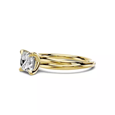Avalon Crossover 1.00 ct. Princess-Cut Lab Engagement Ring