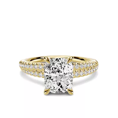 Avalon Crossover 1.50 ct. Elongated Cushion Lab Engagement Ring