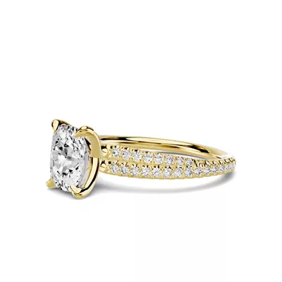 Avalon Crossover 1.50 ct. Elongated Cushion Lab Engagement Ring