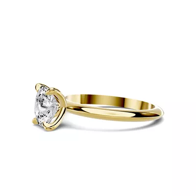 Serra Knife Edge 1.00 ct. Elongated Cushion Lab Engagement Ring (2mm)