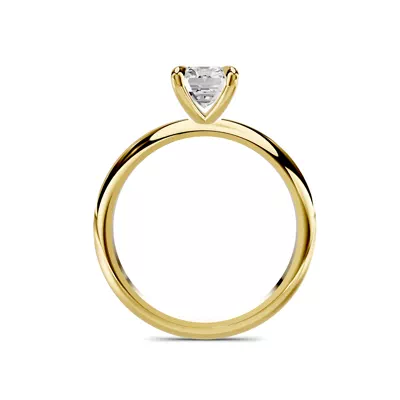 Serra Knife Edge 1.00 ct. Emerald-Cut Lab Engagement Ring (2mm)