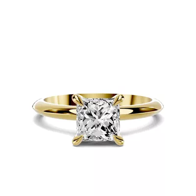Serra Knife Edge 1.00 ct. Princess-Cut Lab Engagement Ring (2mm)