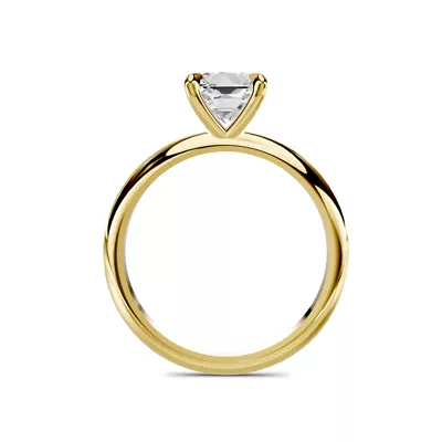 Serra Knife Edge 1.00 ct. Princess-Cut Lab Engagement Ring (2mm)