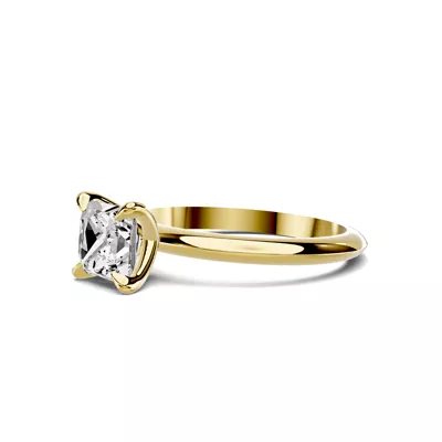 Serra Knife Edge 1.00 ct. Princess-Cut Lab Engagement Ring (2mm)