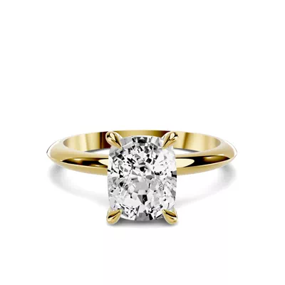 Serra Knife Edge 1.50 ct. Elongated Cushion Lab Engagement Ring (2mm)