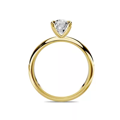 Serra Knife Edge 1.50 ct. Elongated Cushion Lab Engagement Ring (2mm)