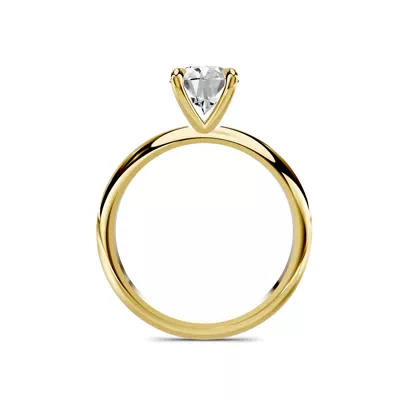 Serra Knife Edge 1.50 ct. Oval Lab Engagement Ring (2mm)