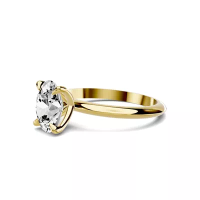 Serra Knife Edge 1.50 ct. Oval Lab Engagement Ring (2mm)