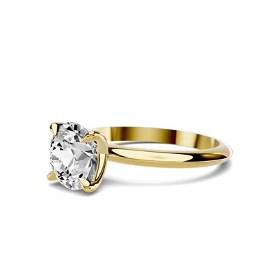 Serra Knife Edge 1.50 ct. Round Lab Engagement Ring (2mm)