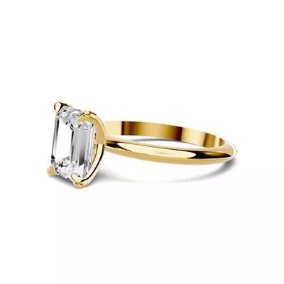 Serra Knife Edge 2.00 ct. Emerald-Cut Lab Engagement Ring (2mm)