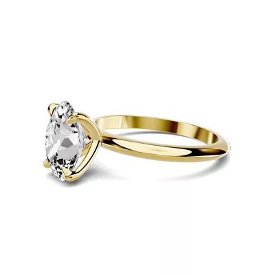 Serra Knife Edge 2.00 ct. Oval Lab Engagement Ring (2mm)