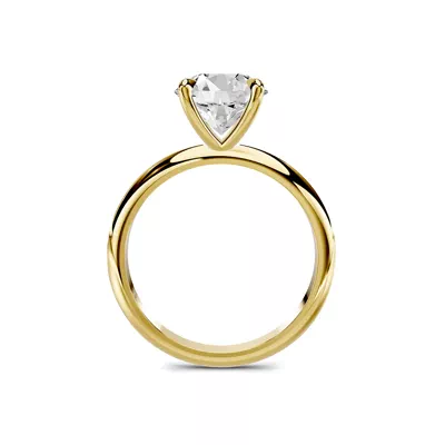Serra Knife Edge 2.00 ct. Round Lab Engagement Ring (2mm)