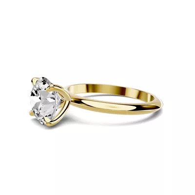 Serra Knife Edge 2.00 ct. Round Lab Engagement Ring (2mm)