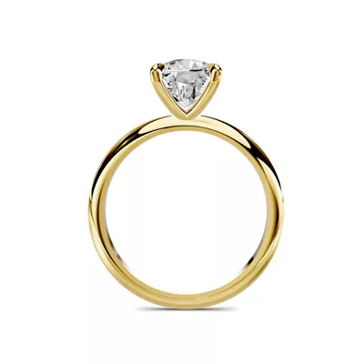 Serra Knife Edge 2.50 ct. Elongated Cushion Lab Engagement Ring (2mm)