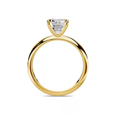 Serra Knife Edge 2.50 ct. Emerald-Cut Lab Engagement Ring (2mm)