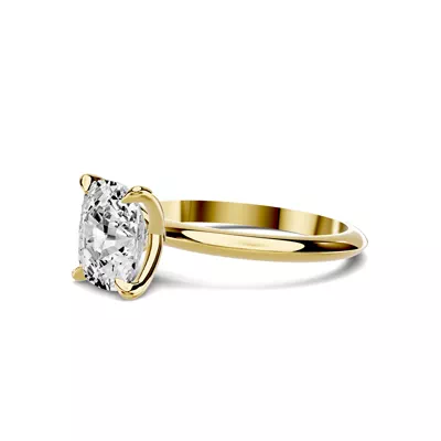 Serra Knife Edge 3.00 ct. Elongated Cushion Lab Engagement Ring (2mm)