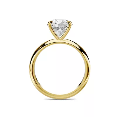 Serra Knife Edge 3.00 ct. Round Lab Engagement Ring (2mm)