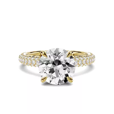 Selora Rolled Pavé 2.00 ct. Round Lab Engagement Ring