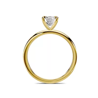 Avalon Classic Solitaire 1.00 ct. Emerald-Cut Lab Engagement Ring