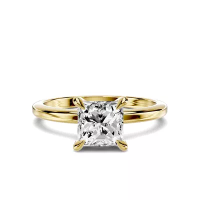 Avalon Classic Solitaire 1.00 ct. Princess-Cut Lab Engagement Ring