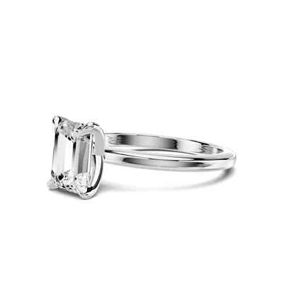 Avalon Classic Solitaire 1.50 ct. Emerald-Cut Lab Engagement Ring