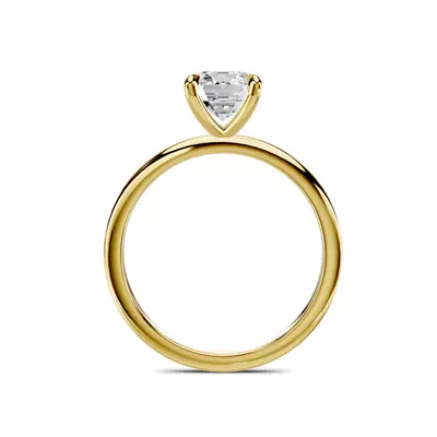 Avalon Classic Solitaire 1.50 ct. Emerald-Cut Lab Engagement Ring