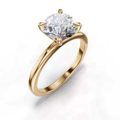 Avalon Classic Solitaire 1.50 ct. Round Lab Engagement Ring