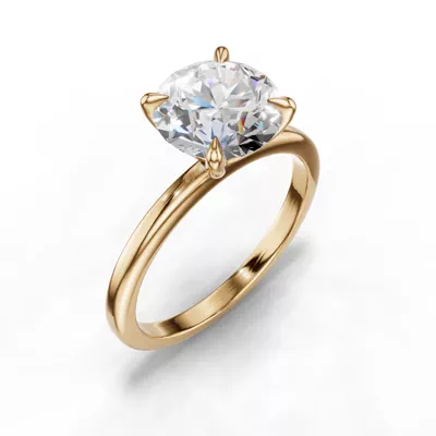 Avalon Classic Solitaire 2.00 ct. Round Lab Engagement Ring