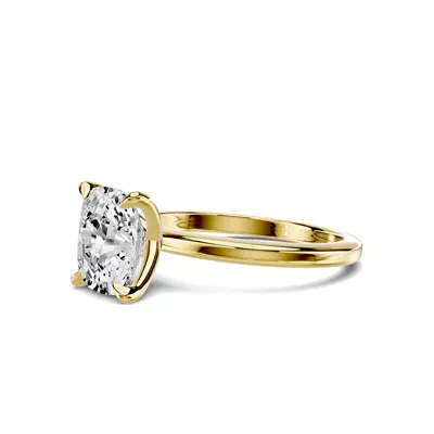 Avalon Classic Solitaire 2.50 ct. Elongated Cushion Lab Engagement Ring