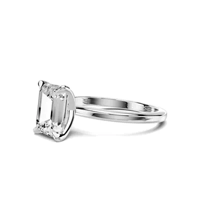 Avalon Classic Solitaire 2.50 ct. Emerald-Cut Lab Engagement Ring