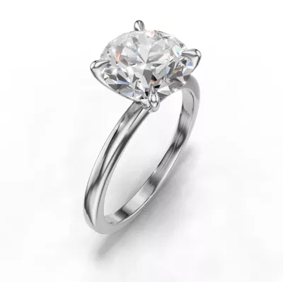 Avalon Classic Solitaire 2.50 ct. Round Lab Engagement Ring