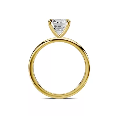 Avalon Classic Solitaire 3.00 ct. Emerald-Cut Lab Engagement Ring