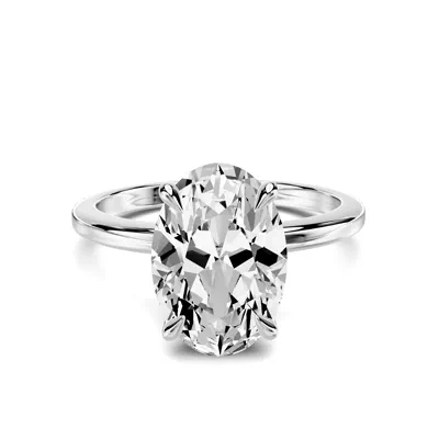 Avalon Classic Solitaire 3.00 ct. Oval Lab Engagement Ring