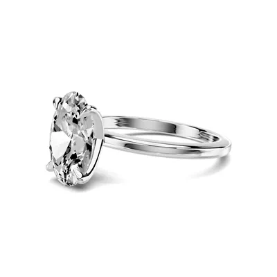 Avalon Classic Solitaire 3.00 ct. Oval Lab Engagement Ring
