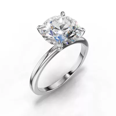Avalon Classic Solitaire 3.00 ct. Round Lab Engagement Ring