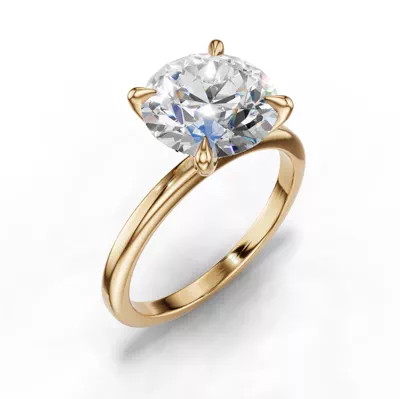 Avalon Classic Solitaire 3.00 ct. Round Lab Engagement Ring