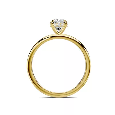 Avalon Classic Hidden Halo 1.00 ct. Oval Lab Engagement Ring