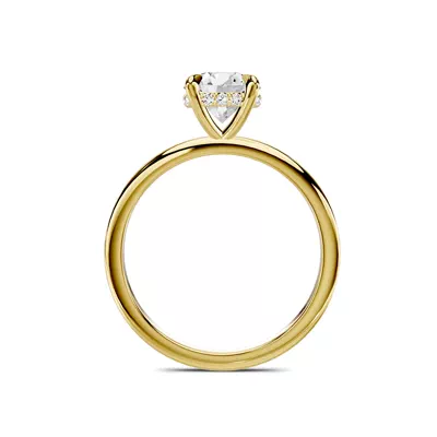Avalon Classic Hidden Halo 1.00 ct. Round Lab Engagement Ring