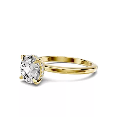 Avalon Classic Hidden Halo 1.50 ct. Round Lab Engagement Ring