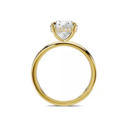 Avalon Classic Hidden Halo 2.50 ct. Round Lab Engagement Ring