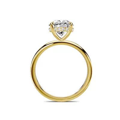 Avalon Classic Hidden Halo 3.00 ct. Oval Lab Engagement Ring