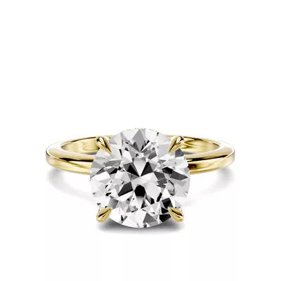 Avalon Classic Hidden Halo 3.00 ct. Round Lab Engagement Ring