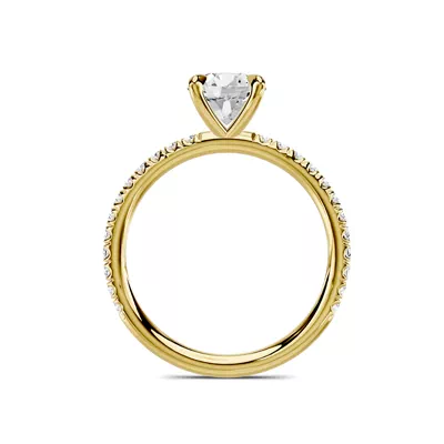 Avalon Classic Pavé 1.00 ct. Round Lab Engagement Ring